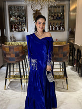 Velvet drooping gown